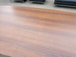 Walnut Office Meeting Table - Chrome & Aluminium Pedestal Base - 180cm - Image 6