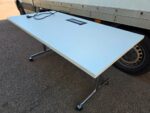 Mobile Flip Top Table -  Data Module and Lockable Castors - 160 x 80cm - Image 3