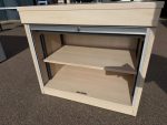 Lockable Office Tambour Cupboard - Desk Height Shutter Door Wooden Storage - Image 13