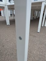 Haworth Height Adjustable Desk, Rectangular White Office Workstation - 120cm - Image 9