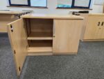 Used Low Storage Cupboard Lockable Office Cupboard with Adjustable Shelf