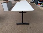 IKEA Bekant Office Desk - Height Adjustable with White Top and Black Frame - Image 3
