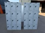 Probe Steel Office Lockers with 24 Compartments Total – Set of 2 Units