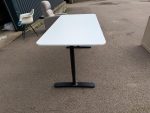 IKEA Bekant Office Desk - Height Adjustable with White Top and Black Frame - Image 10