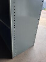 Metal Tall Garage Storage - Mid Century Vintage Shelving Grey Bookshelf - 1970's - Image 7