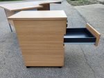 Used L Shape Office Desk Corner Workstation with Pedestal Drawers - Image 9