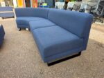 Mark Reception Office Sofas | 2-Seater Blue Corner Sofa, Armchair & Coffee Table - Image 4