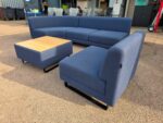 Mark Reception Office Sofas | 2-Seater Blue Corner Sofa, Armchair & Coffee Table - Image 6