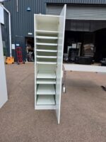 IKEA White Wardrobe Cabinet with 9 Sliding Shelves and 1 Fixed Shelf - Slim