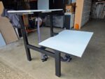 Haworth Electric Sit-Stand Office Desk Back-to-Back Bench Workstation - 120cm