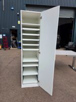 IKEA White Wardrobe Cabinet with 9 Sliding Shelves and 1 Fixed Shelf - Slim - Image 6