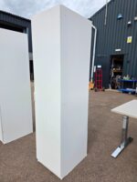 IKEA White Wardrobe Cabinet with 9 Sliding Shelves and 1 Fixed Shelf - Slim - Image 11