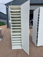 IKEA White Wardrobe Cabinet with 13 Sliding Shelves and 1 Fixed Shelf - Slim - Image 2