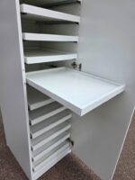 IKEA White Wardrobe Cabinet with 13 Sliding Shelves and 1 Fixed Shelf - Slim - Image 8