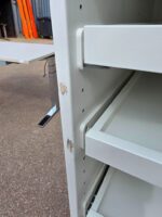 IKEA White Wardrobe Cabinet with 13 Sliding Shelves and 1 Fixed Shelf - Slim - Image 11