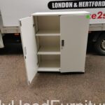 Senator Storage Office Cupboard Lockable Cabinet - 2 Doors, Adjustable Shelves