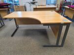 Right-Hand Corner Desk | L-Shaped Office Workstation with Modesty Panel – 160cm