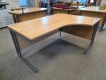 Right-Hand Corner Desk | L-Shaped Office Workstation with Modesty Panel – 160cm - Image 2
