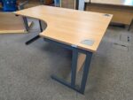 Right-Hand Corner Desk | L-Shaped Office Workstation with Modesty Panel – 160cm - Image 8