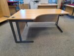 Left-Hand Corner Desk | L-Shaped Office Workstation with Modesty Panel – 160cm
