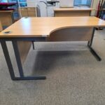 Left-Hand Corner Desk | L-Shaped Office Workstation with Modesty Panel – 160cm