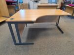 Left-Hand Corner Desk | L-Shaped Office Workstation with Modesty Panel – 160cm - Image 2