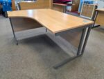 Left-Hand Corner Desk | L-Shaped Office Workstation with Modesty Panel – 160cm - Image 3