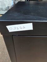 Black Storage Office Cupboard – Lockable Cabinet with 3 Adjustable Shelves - Image 11