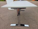 Rectangular Office Desk with Chrome Legs and Under-Desk Pencil Drawer – 160cm - Image 6