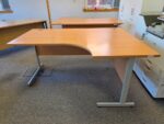 Right-Hand Corner Desk | Ergonomic Office Workstation with Modesty Panel - 160cm