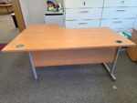 Right-Hand Corner Desk | Ergonomic Office Workstation with Modesty Panel - 160cm - Image 2