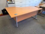 Right-Hand Corner Desk | Ergonomic Office Workstation with Modesty Panel - 160cm - Image 6