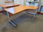 Right-Hand Corner Desk | Ergonomic Office Workstation with Modesty Panel - 160cm - Image 7