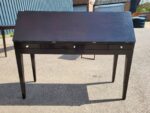 Dark Wood Writing Desk | Bureau Desk with Drop-Front and Drawers - 130cm