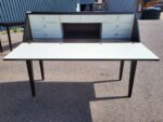 Dark Wood Writing Desk | Bureau Desk with Drop-Front and Drawers - 130cm - Image 2
