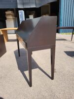 Dark Wood Writing Desk | Bureau Desk with Drop-Front and Drawers - 130cm - Image 7