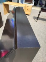 Dark Wood Writing Desk | Bureau Desk with Drop-Front and Drawers - 130cm - Image 10