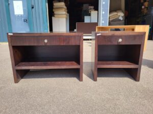 Compact bedside storage table