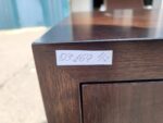 Dark Wood Bedside Cabinet Set | Large and Small Side Tables with Drawers - Image 13
