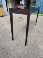 Dark Wood Console Table | Slim Hallway / Sofa Unit with Long Legs - 140cm - Image 2