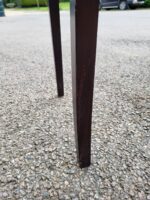 Dark Wood Console Table | Slim Hallway / Sofa Unit with Long Legs - 140cm - Image 9