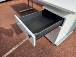180cm White Office Desk, Rectangular Shape + FREE Lockable 3 Drawer Pedestal - Image 8