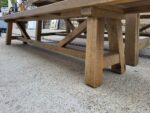 Wood Rustic Dining Table and Bench Set - Dining/Home - Seats 8–10 People - Image 6