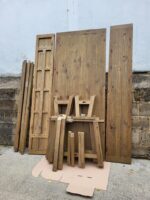 Wood Rustic Dining Table and Bench Set - Dining/Home - Seats 8–10 People - Image 10