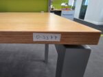 Haworth Single Workstation Desk | Green Screen and Steel Pedestal - 160cm - Image 22
