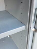 Steel Tambour Office Cupboard - Sliding Door Storage Cabinet - 80cm Wide - Image 5