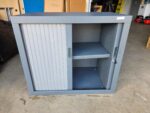 Steel Tambour Office Cupboard - Sliding Door Storage Cabinet - 80cm Wide - Image 7