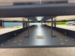 4 Person Bench Desk, Workstation Bank | White Top and Black Frame - 240cm - Image 14