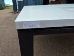 4 Person Bench Desk, Workstation Bank | White Top and Black Frame - 240cm - Image 16