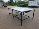 4 Person Collaboration Table, Standing Meeting / Project Station | White - 240cm - Image 4